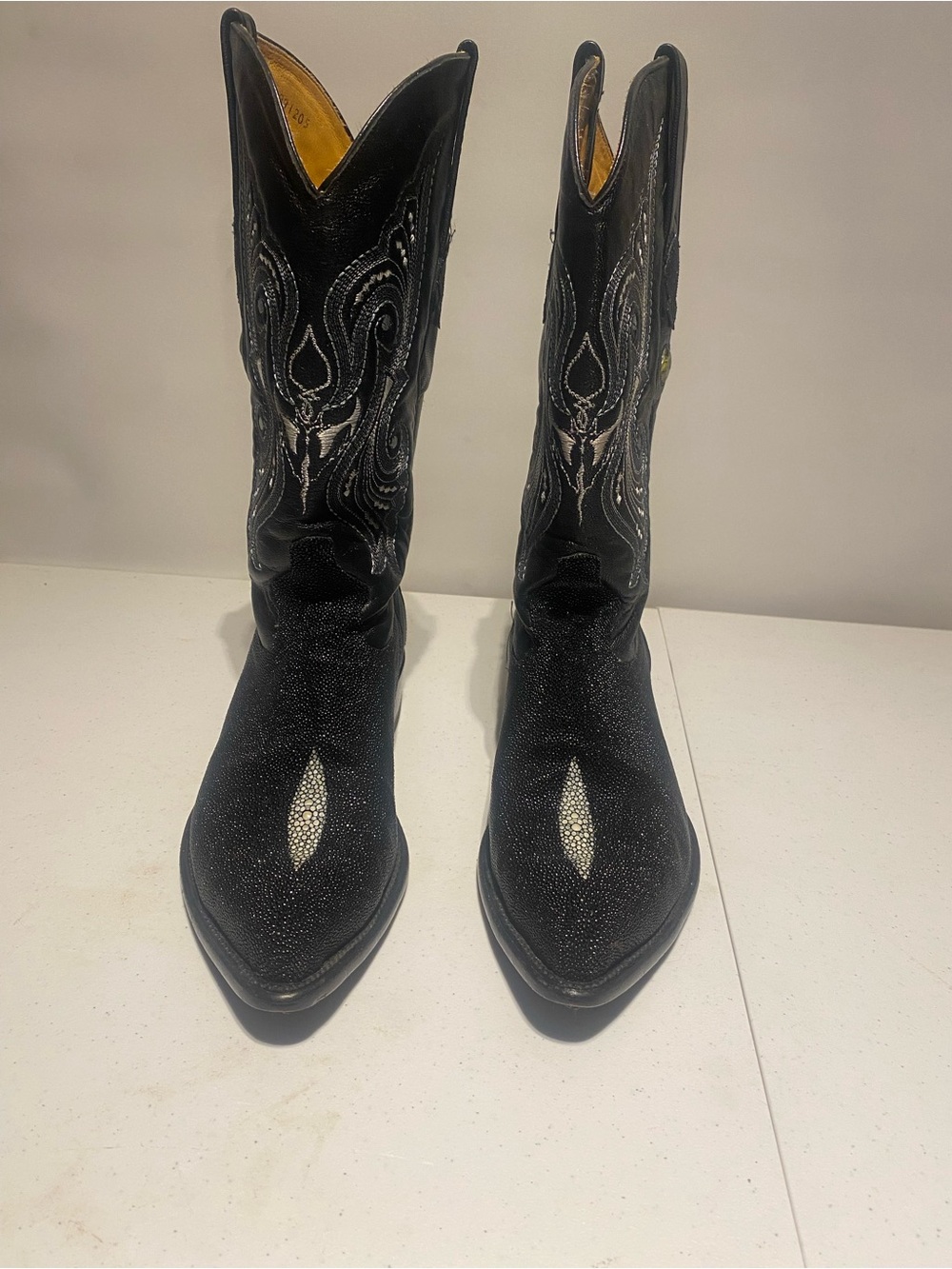 Los Altos stingray leather cowboy boots
